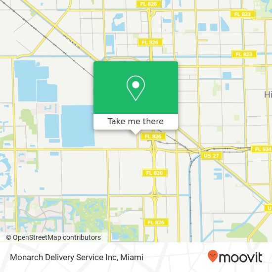 Mapa de Monarch Delivery Service Inc