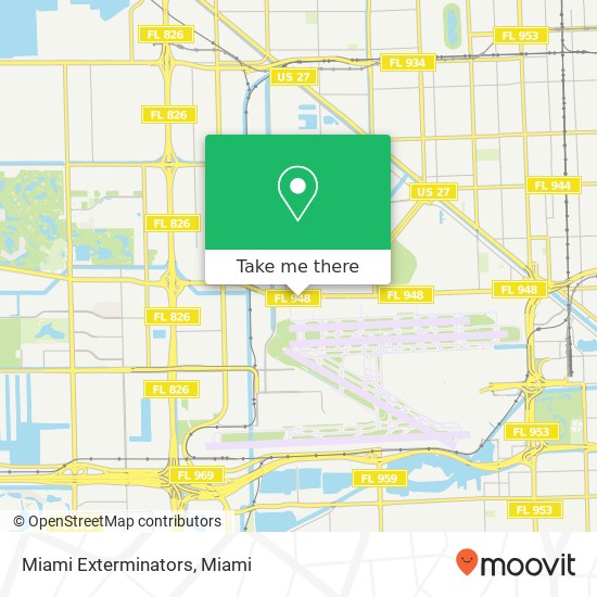 Mapa de Miami Exterminators