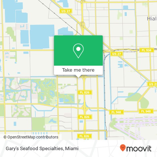 Gary's Seafood Specialties map