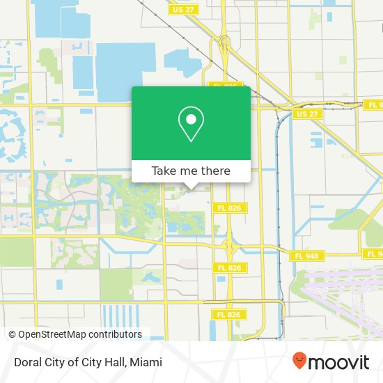 Doral City of City Hall map