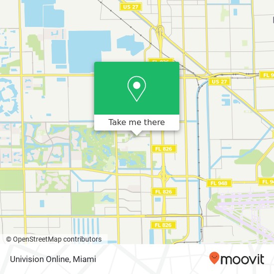 Univision Online map