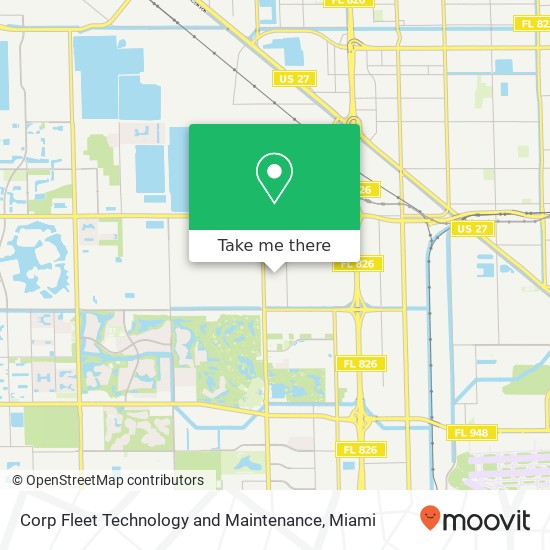 Corp Fleet Technology and Maintenance map