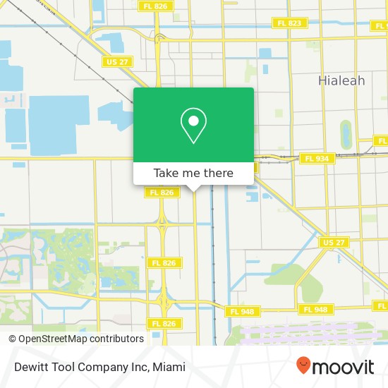 Mapa de Dewitt Tool Company Inc