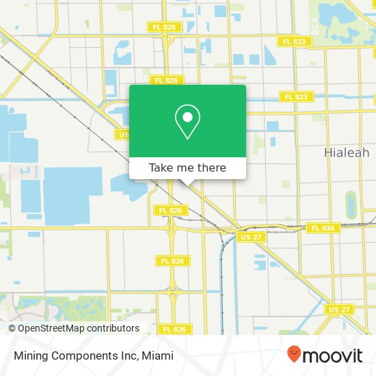 Mining Components Inc map