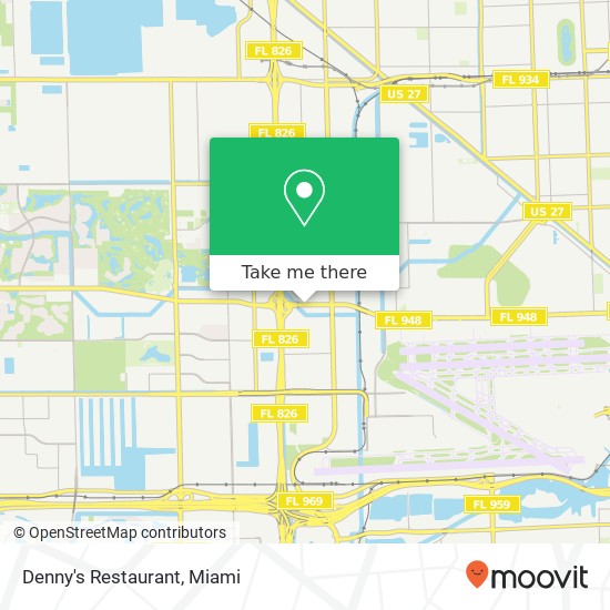 Denny's Restaurant map