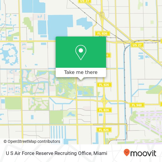 Mapa de U S Air Force Reserve Recruiting Office