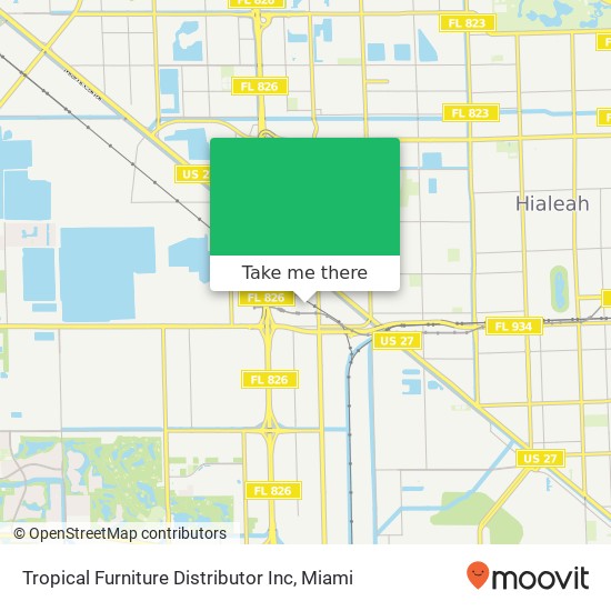 Tropical Furniture Distributor Inc map