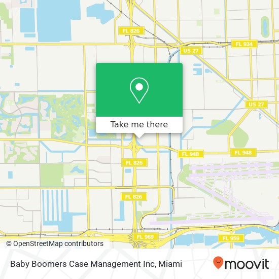 Mapa de Baby Boomers Case Management Inc