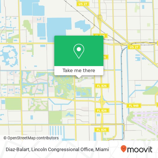 Diaz-Balart, Lincoln Congressional Office map