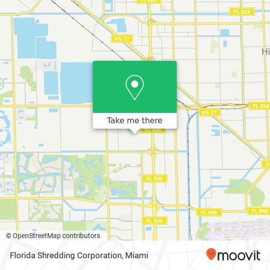 Mapa de Florida Shredding Corporation