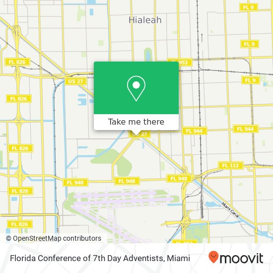 Florida Conference of 7th Day Adventists map