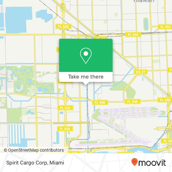 Spirit Cargo Corp map