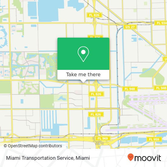 Miami Transportation Service map