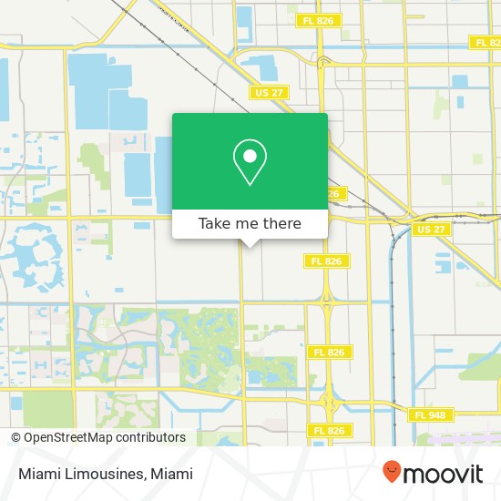 Mapa de Miami Limousines