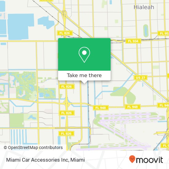 Mapa de Miami Car Accessories Inc