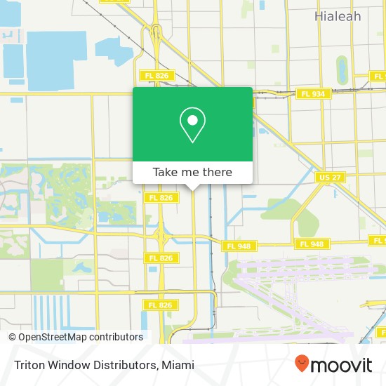 Triton Window Distributors map