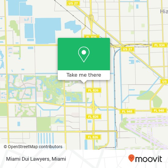 Miami Dui Lawyers map