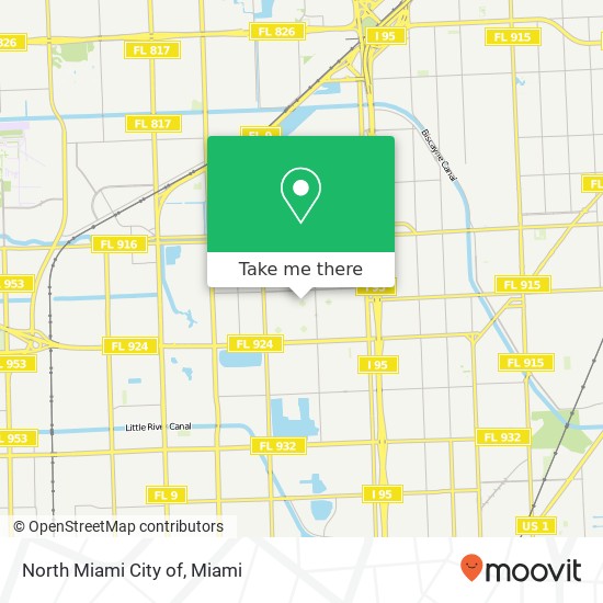 North Miami City of map