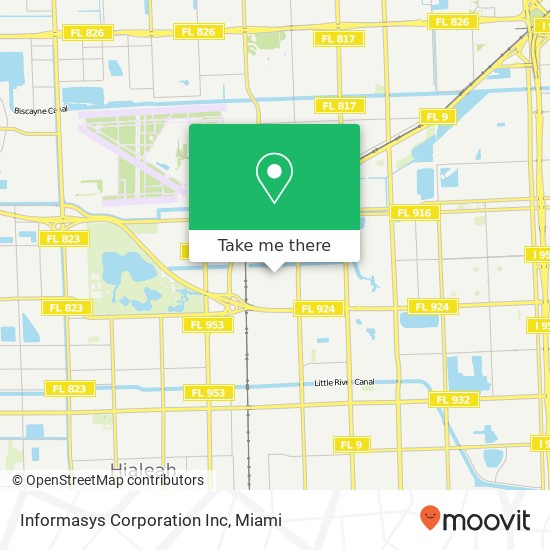 Informasys Corporation Inc map