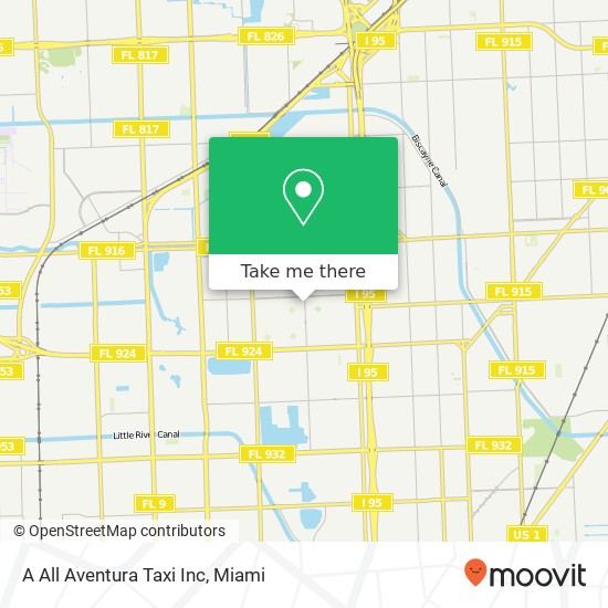 A All Aventura Taxi Inc map