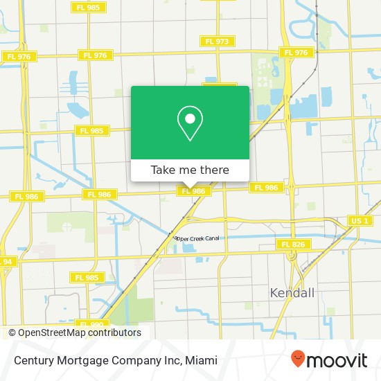 Mapa de Century Mortgage Company Inc