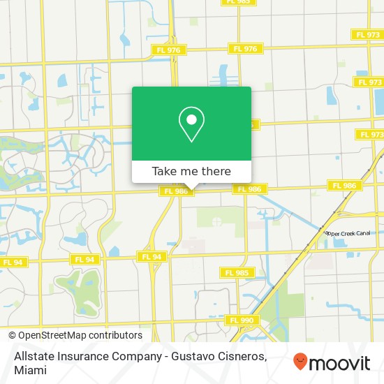 Allstate Insurance Company - Gustavo Cisneros map