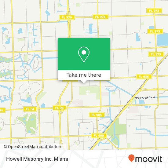 Howell Masonry Inc map