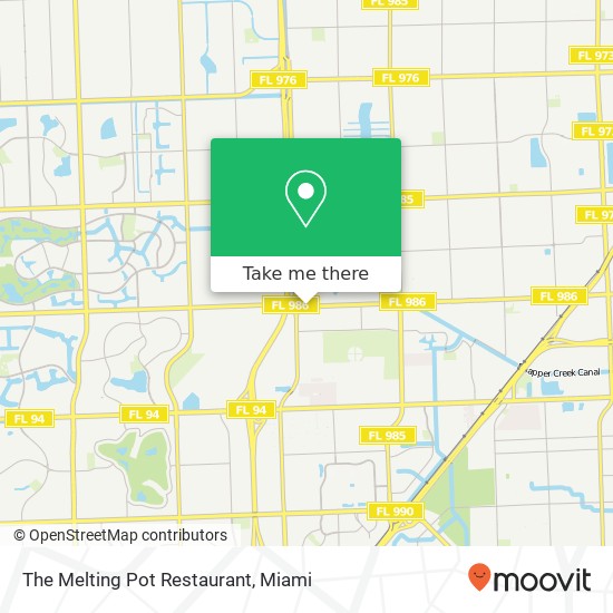 Mapa de The Melting Pot Restaurant