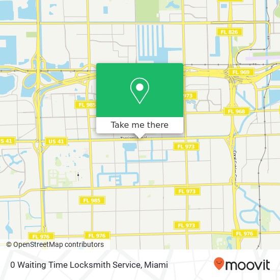 0 Waiting Time Locksmith Service map