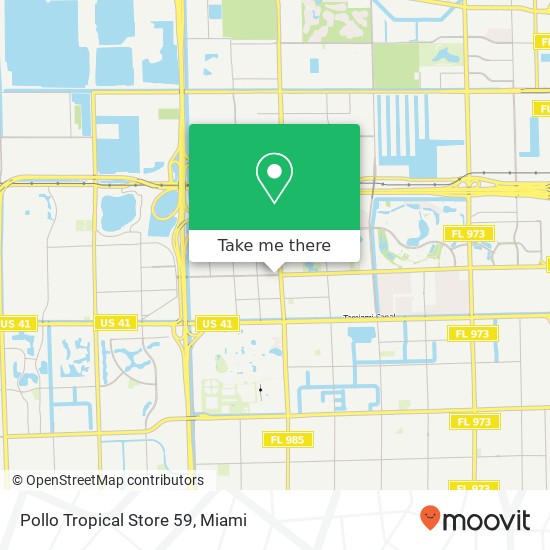 Pollo Tropical Store 59 map
