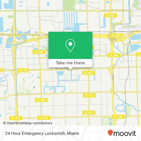 24 Hour Emergency Locksmith map