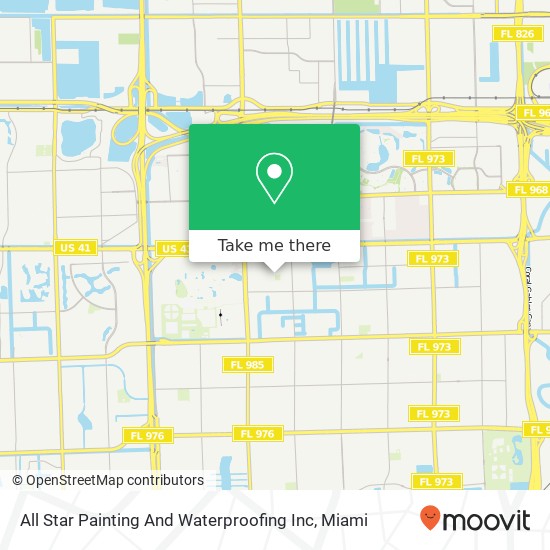 All Star Painting And Waterproofing Inc map