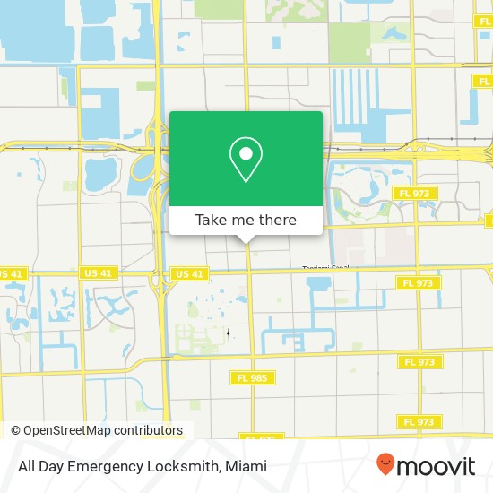 Mapa de All Day Emergency Locksmith