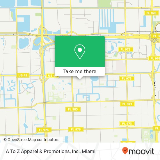 A To Z Apparel & Promotions, Inc. map