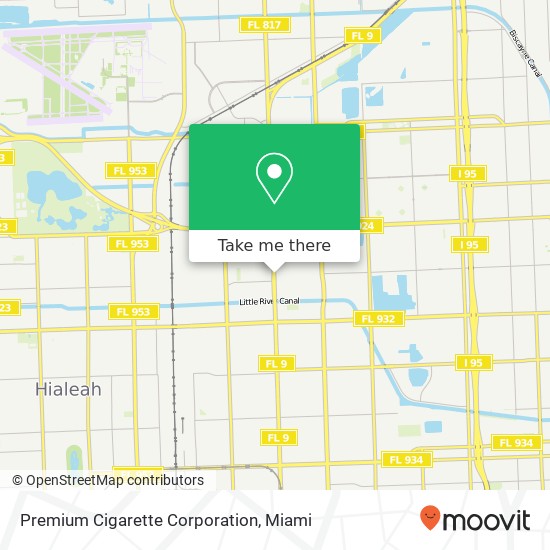 Mapa de Premium Cigarette Corporation