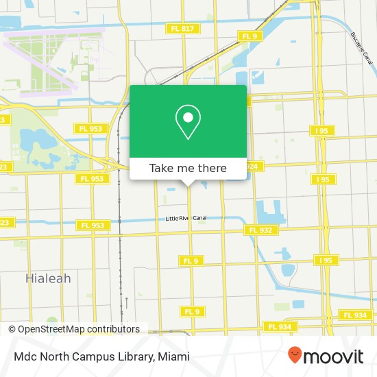 Mapa de Mdc North Campus Library