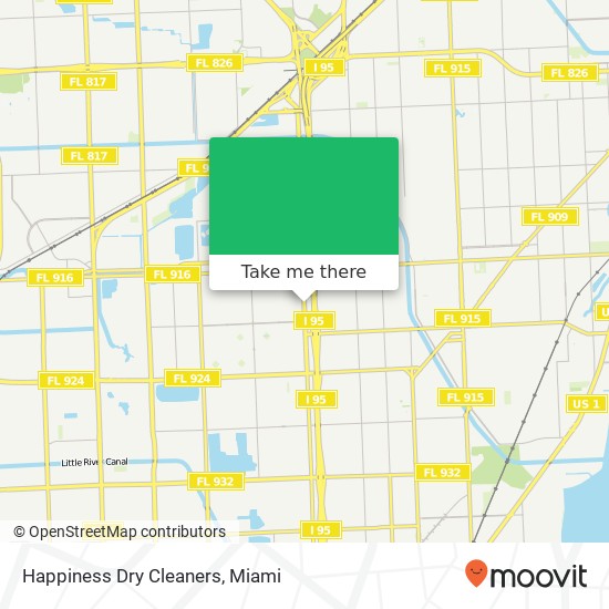 Happiness Dry Cleaners map