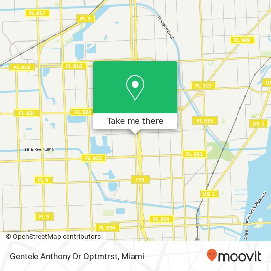 Mapa de Gentele Anthony Dr Optmtrst