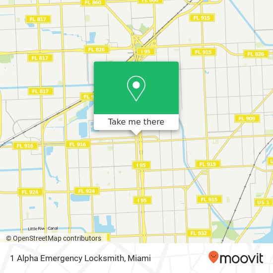 Mapa de 1 Alpha Emergency Locksmith