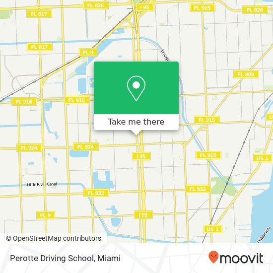 Mapa de Perotte Driving School