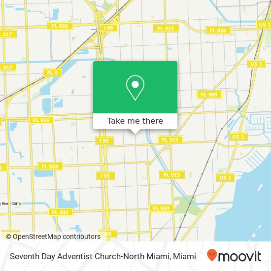 Mapa de Seventh Day Adventist Church-North Miami