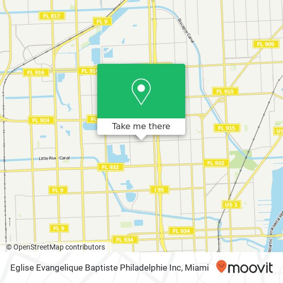 Mapa de Eglise Evangelique Baptiste Philadelphie Inc