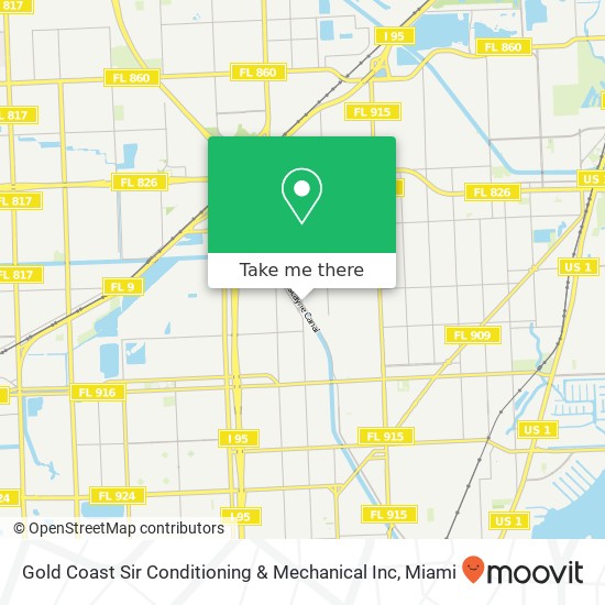 Gold Coast Sir Conditioning & Mechanical Inc map