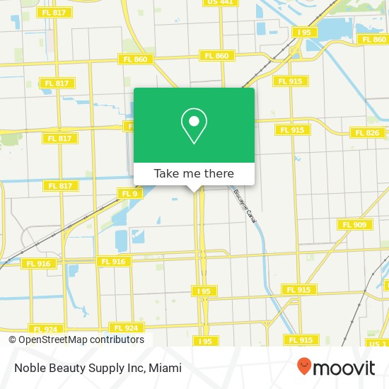 Mapa de Noble Beauty Supply Inc