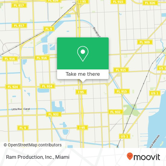 Ram Production, Inc. map