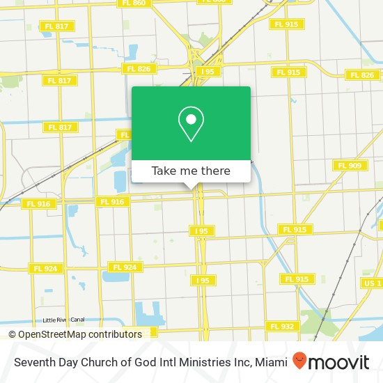 Mapa de Seventh Day Church of God Intl Ministries Inc