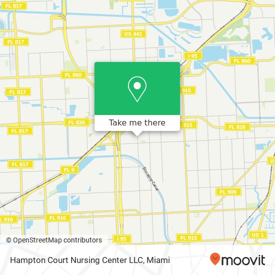 Hampton Court Nursing Center LLC map