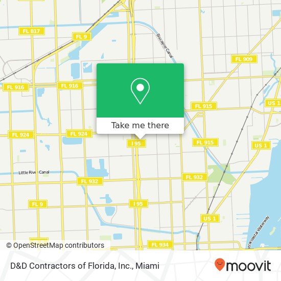Mapa de D&D Contractors of Florida, Inc.