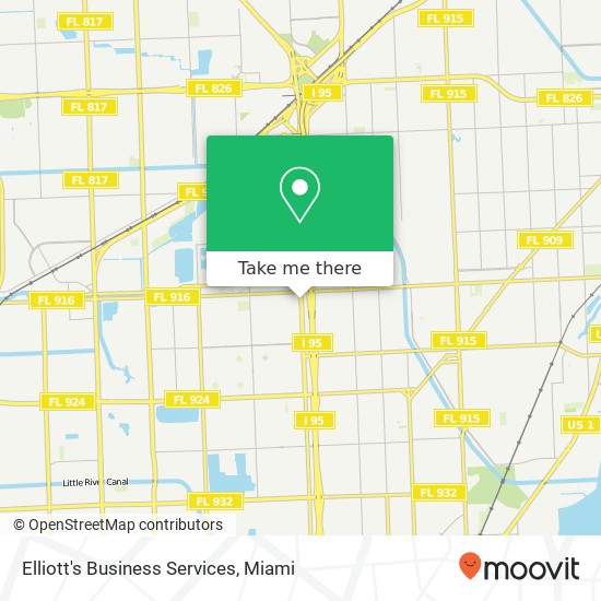 Elliott's Business Services map