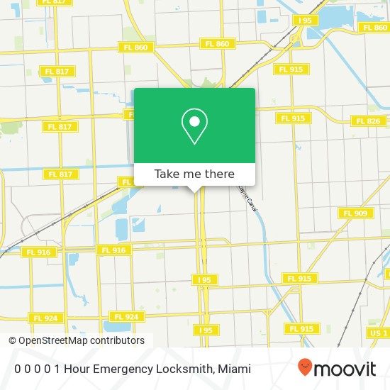 Mapa de 0 0 0 0 1 Hour Emergency Locksmith